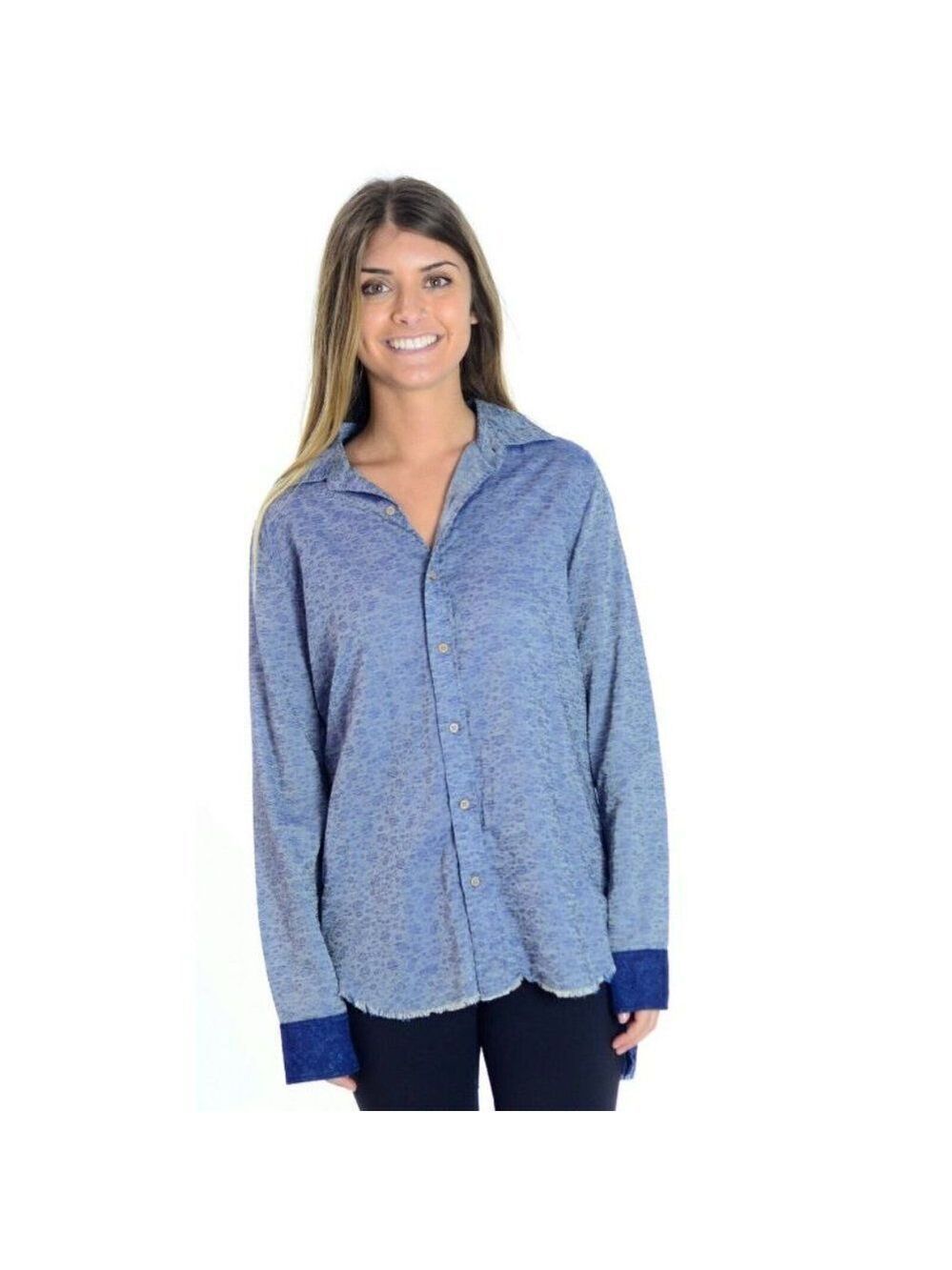 Artisan De Luxe Navy Blue Sophia Long Sleeve Shirt